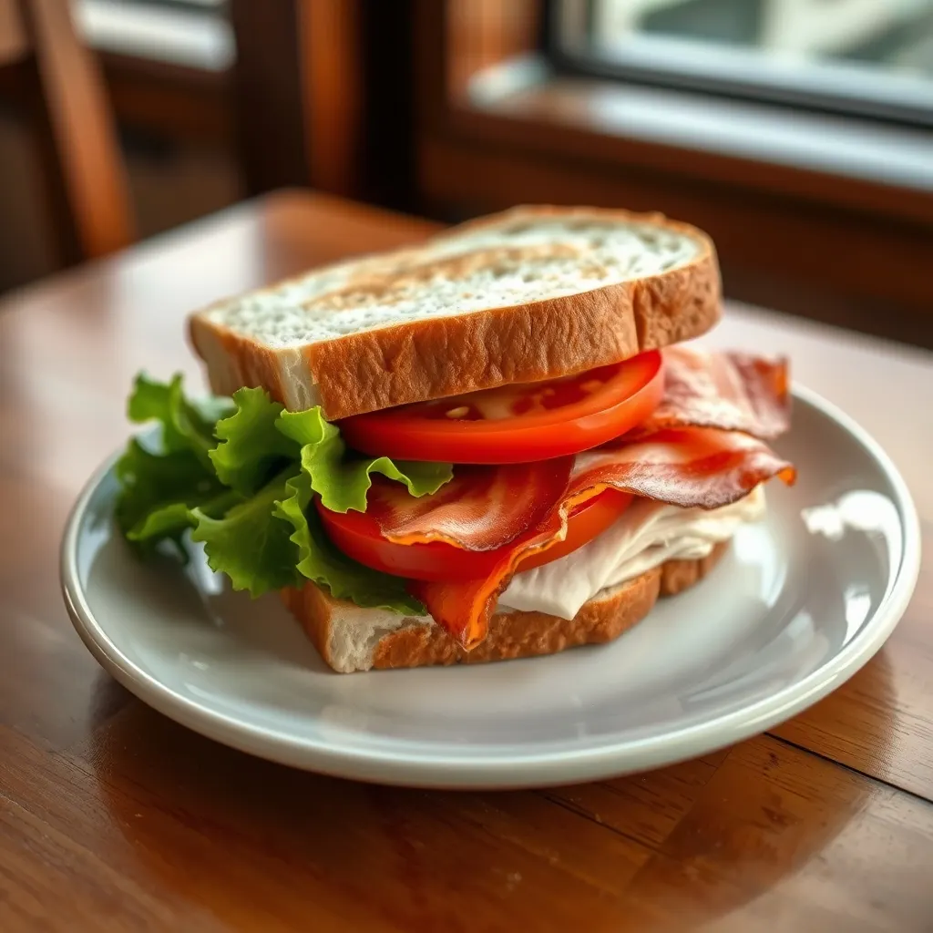 AI-generated illustration of Turkey Club Sandwich