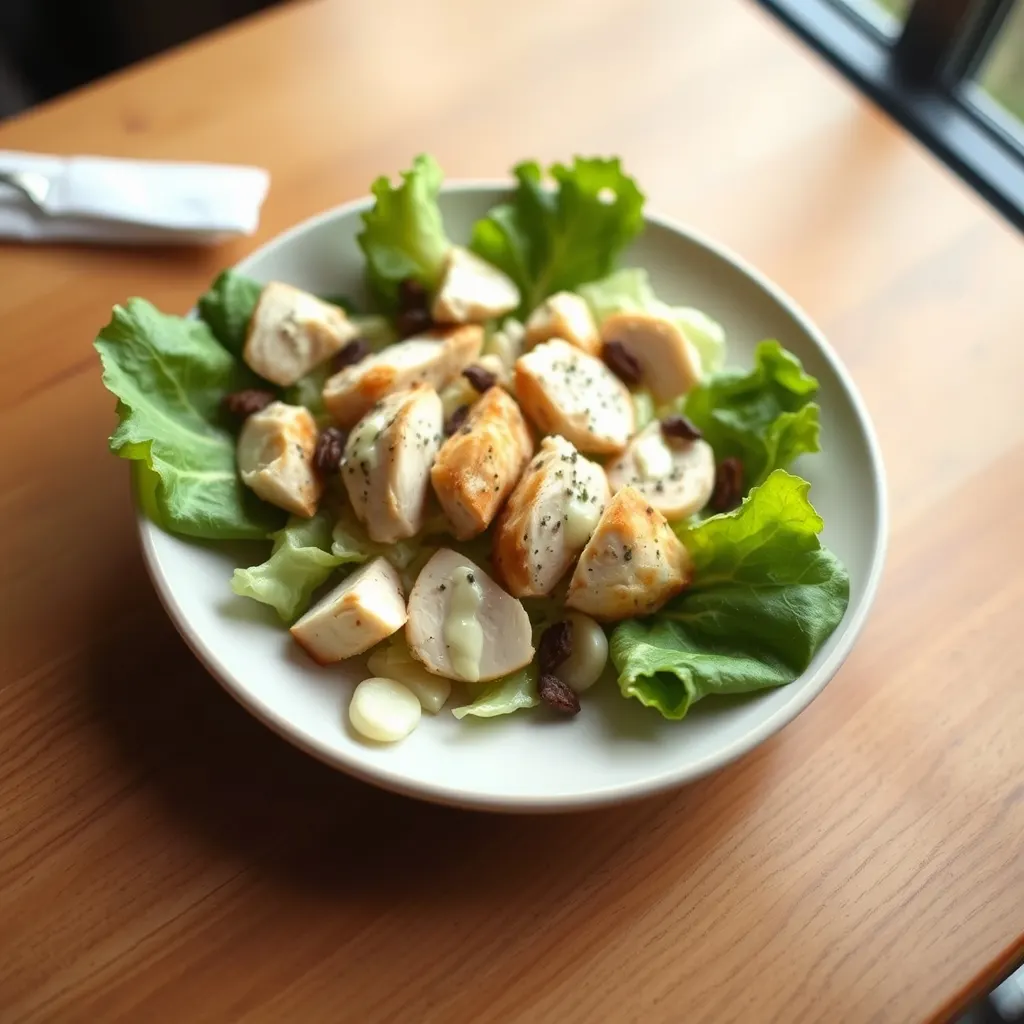 AI-generated illustration of Chicken Caesar Salad