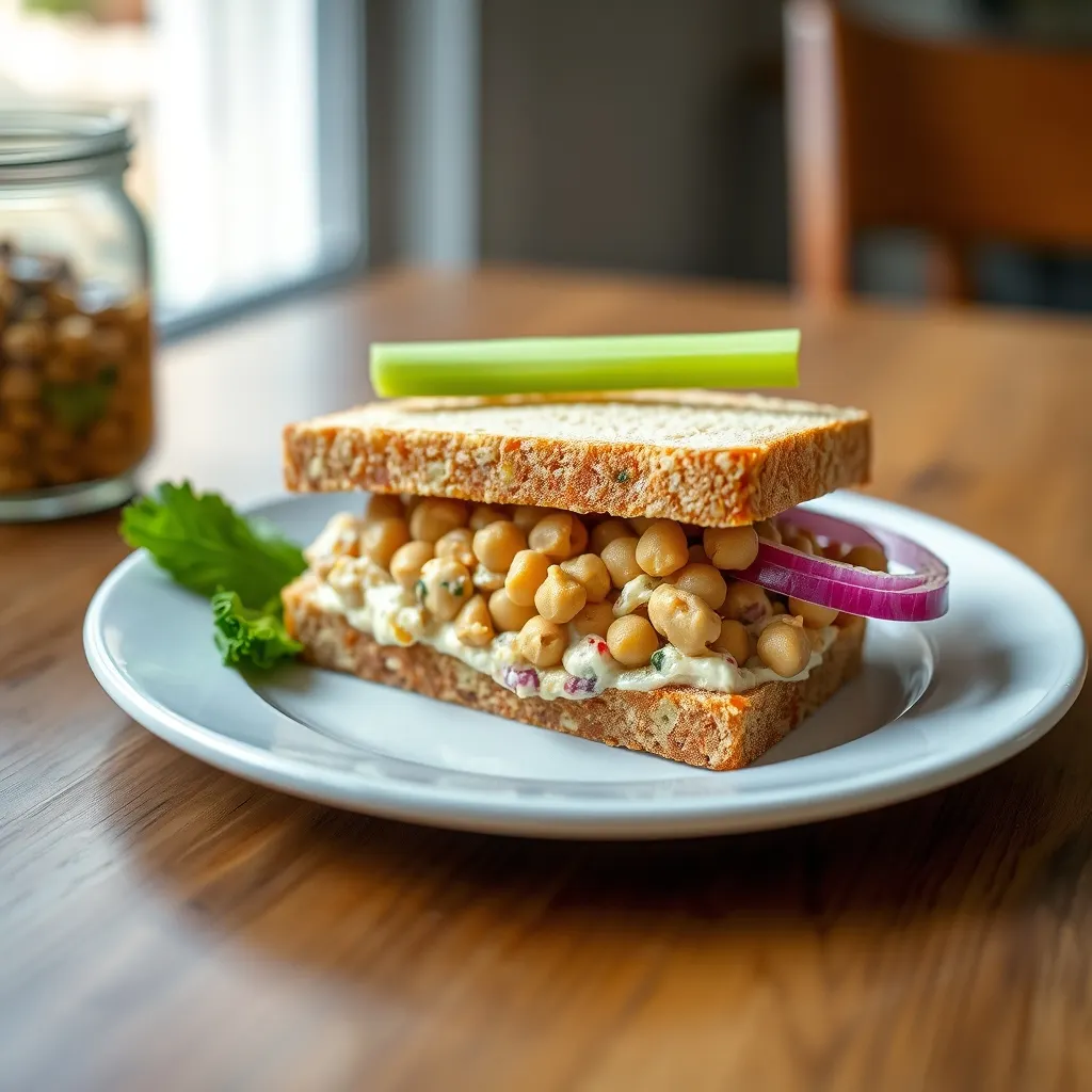 AI-generated illustration of Chickpea Salad Sandwich