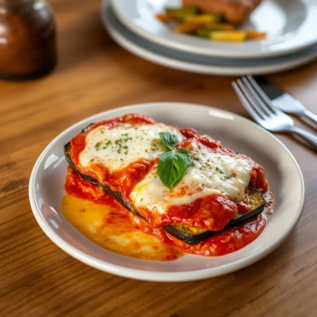 AI-generated illustration of Eggplant Parmesan