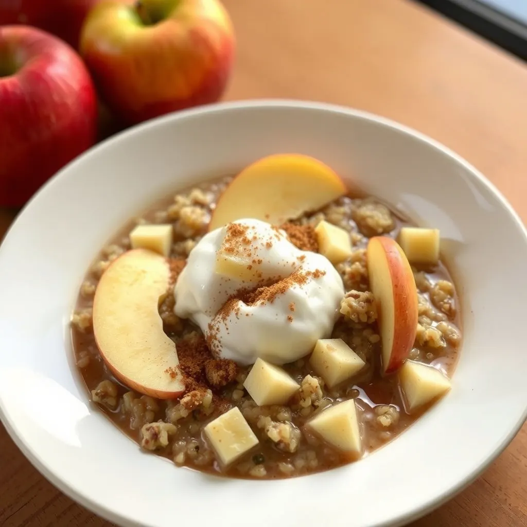 AI-generated illustration of Apple Cinnamon Quinoa Porridge