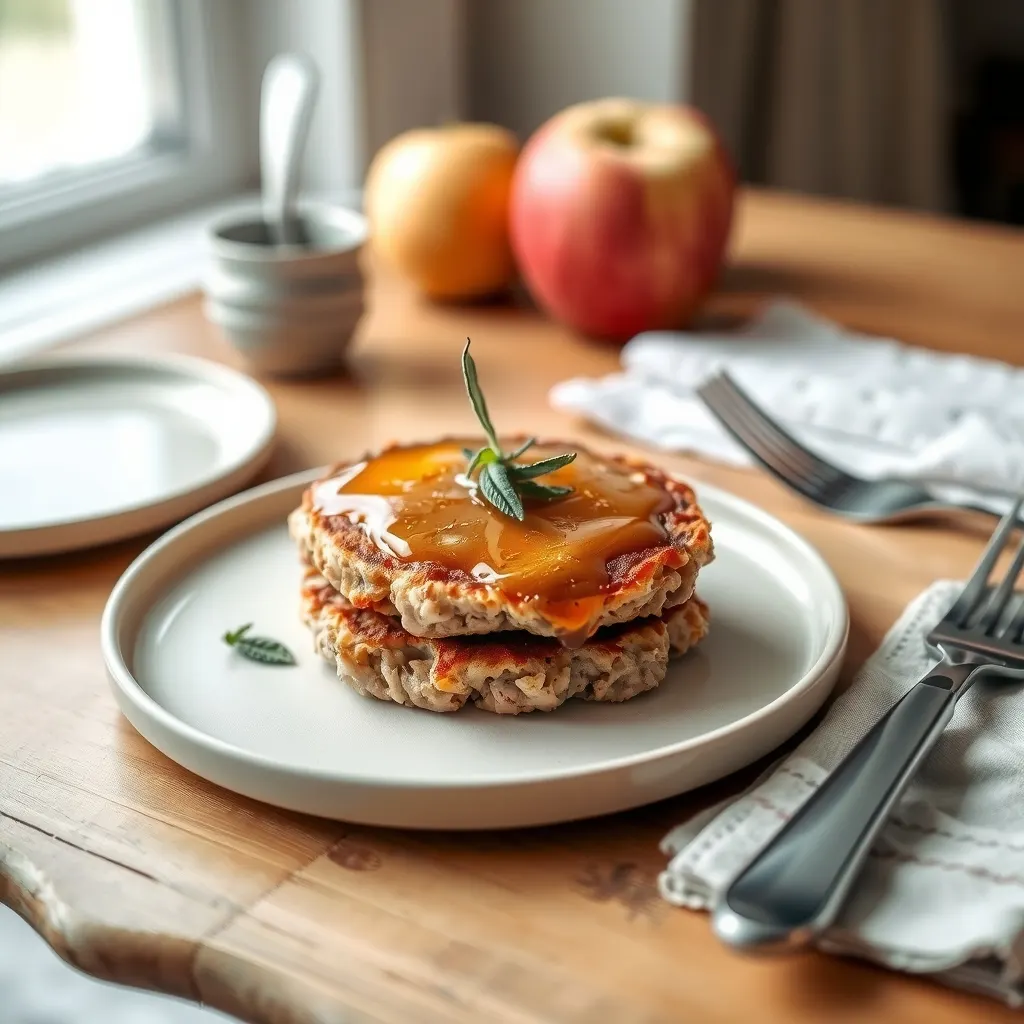 AI-generated illustration of Pork, Apple and Sage Breakfast Patties