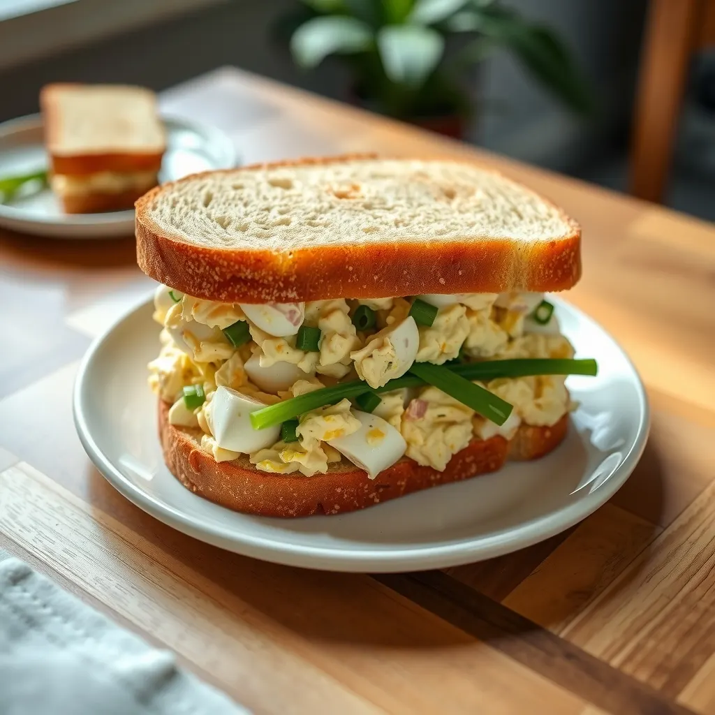 AI-generated illustration of Egg Salad Sandwich