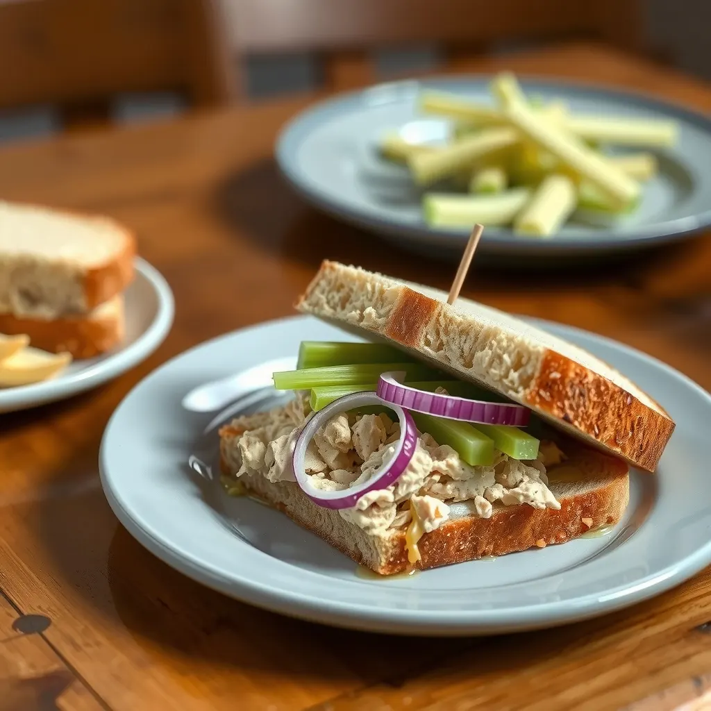 AI-generated illustration of Tuna Melt on Sourdough